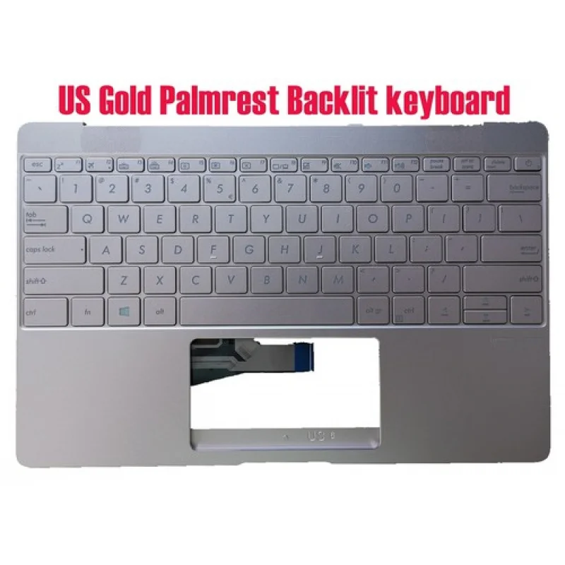 

Y+US Gold Palmrest Backlit keyboard for Asus UX390U UX390UA UX390UAK