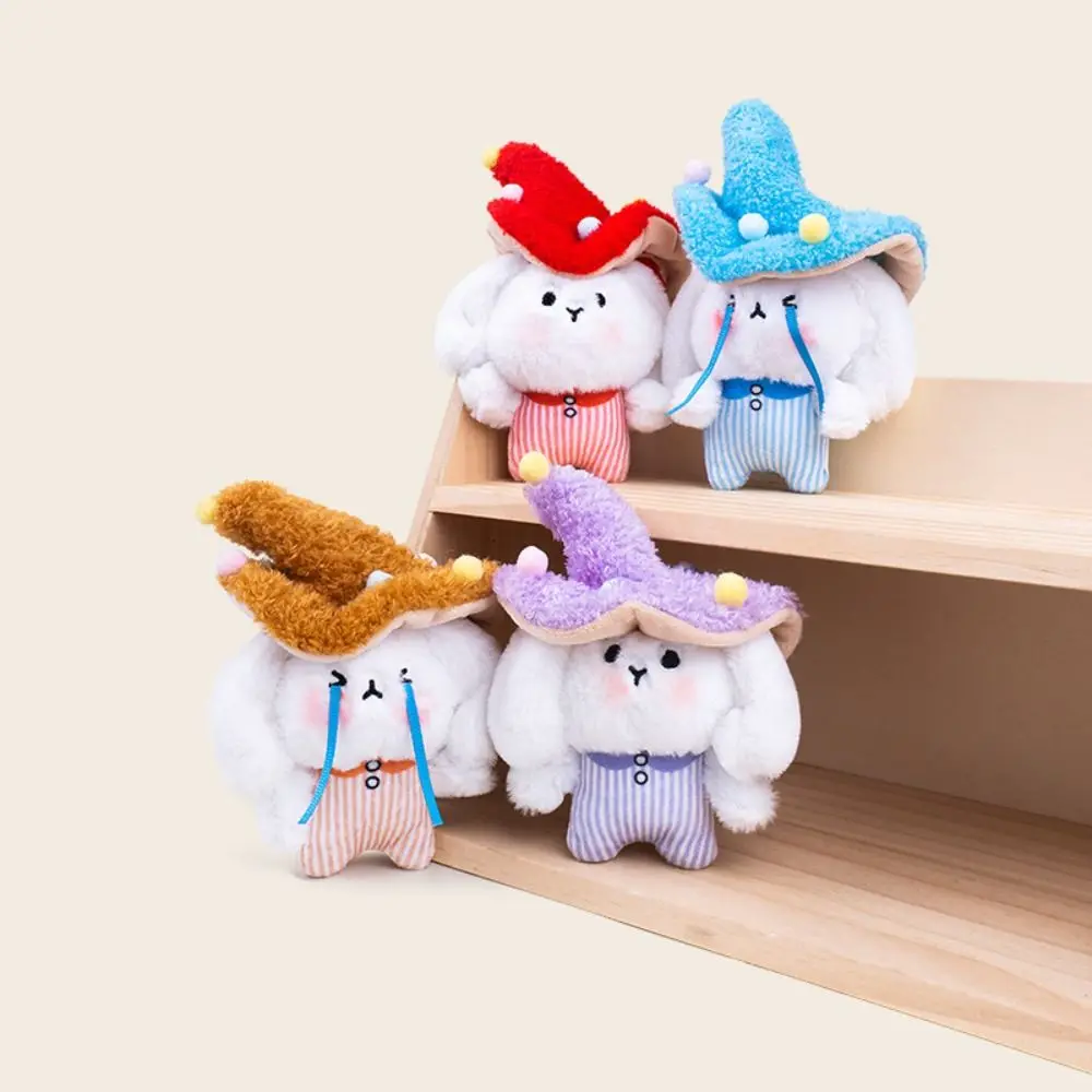 

PP Cotton Mushroom Rabbit Elf Charm Fluffy Lifelike Mushroom Bag Pendant Cartoon Comfortable Rabbit Elf Keychain Kids Gifts