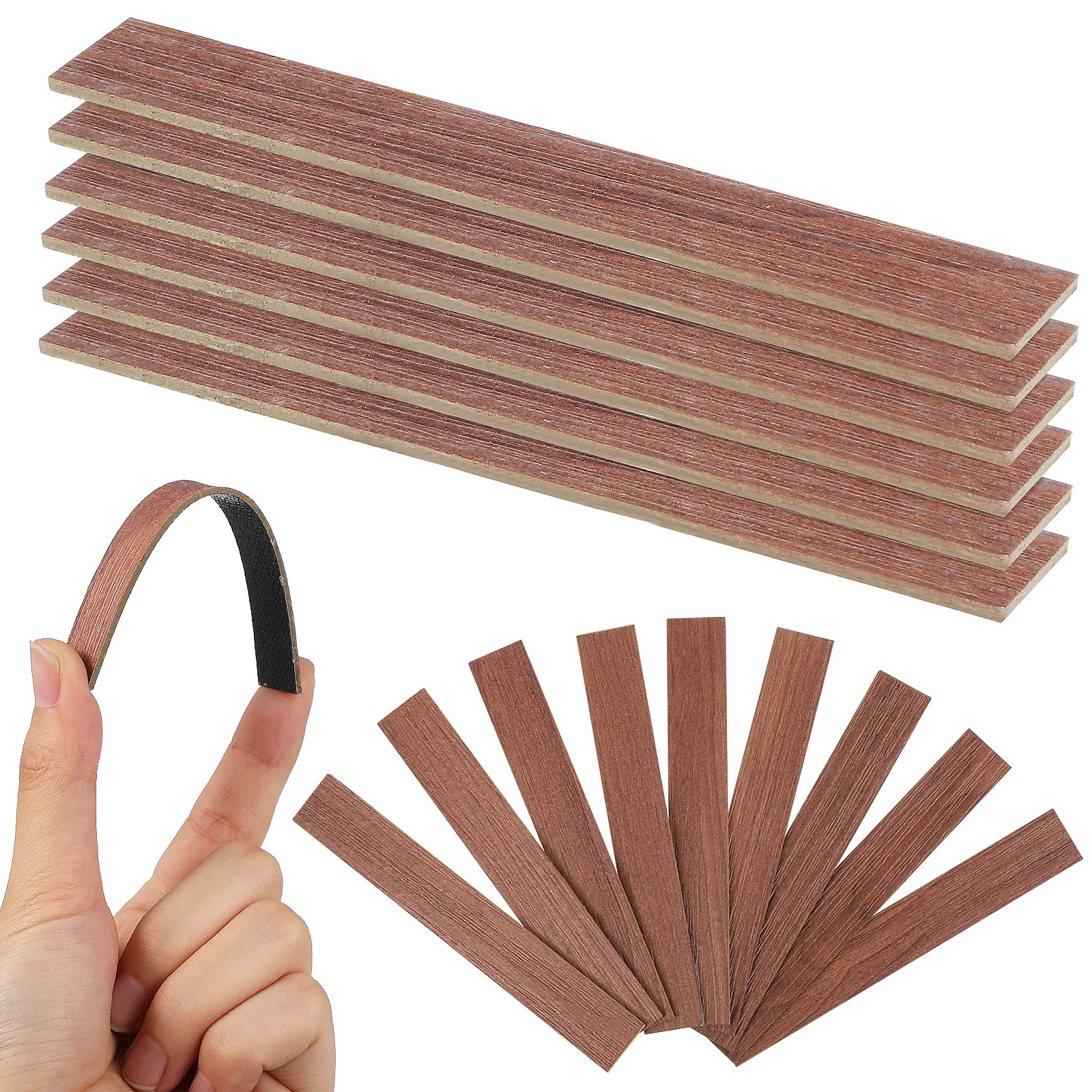 

40Pcs Miniature Dollhouse Flooring Wood Grain Self Adhesive Peel Stick Floorboards for Miniature Room Decoration