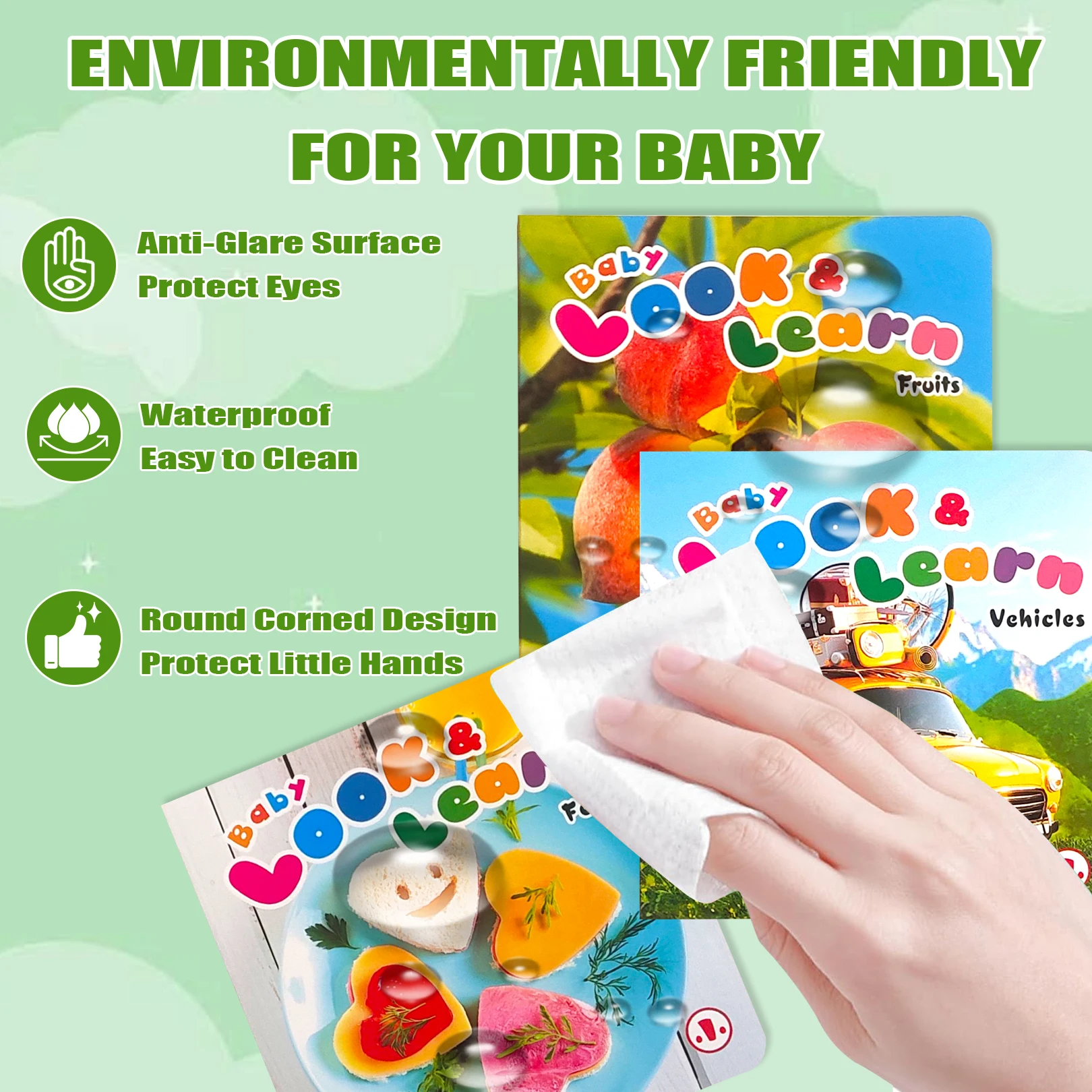 1 коробка из 10 английских детских словарных карточек для распознавания объектов - подарочная коробка