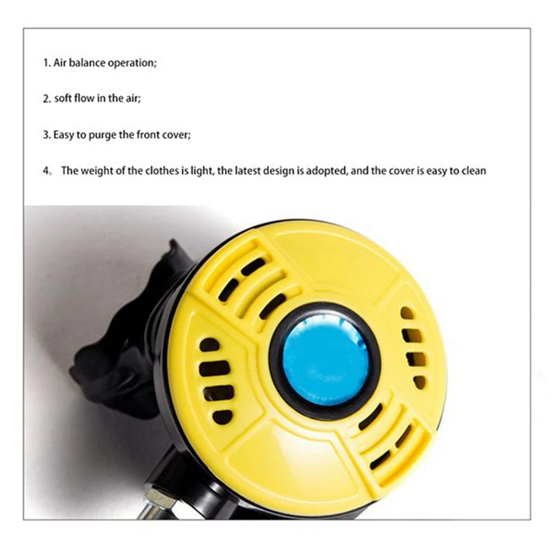 Diving Secondary Regulator Scuba Deep Diving Professional Level Mounted Rebreather Diving Rebreathing Equipment