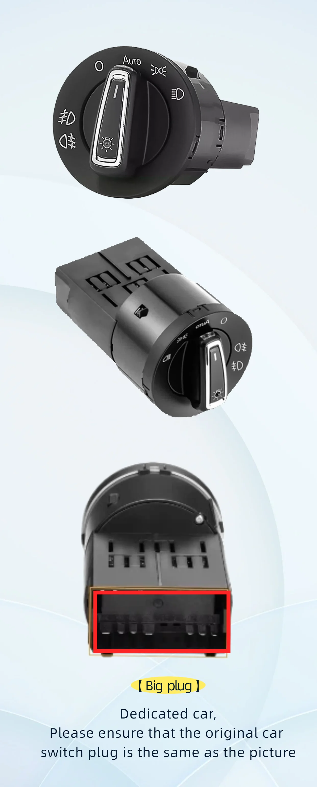 Auto Scheinwerfer Schalter Für VW Passat B5 B7 Transporter T5 Tiguan Jetta Mk6 Golf 4 6 Kopf Licht Lampe auto-Schalter Sensor Zubehör – Detail 3