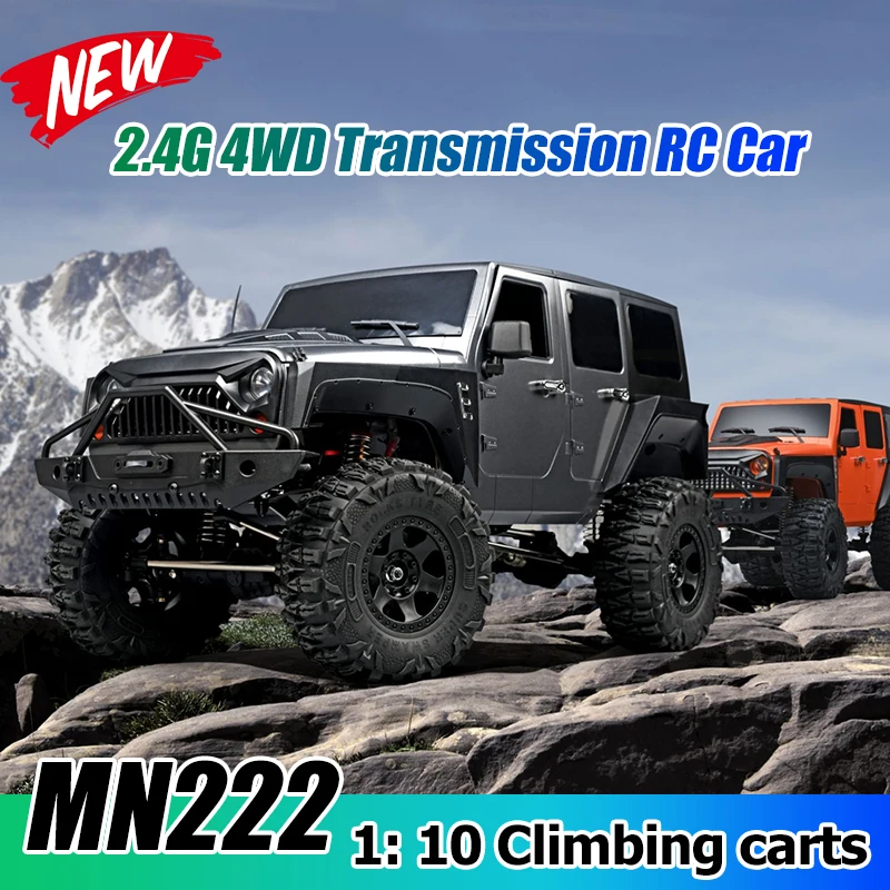 

New MN222 1/10 4wd Off Road Climbing Car 2.4GHz Full Scale Remote Control Car All metal servo Adult/Children's Toy Gifts