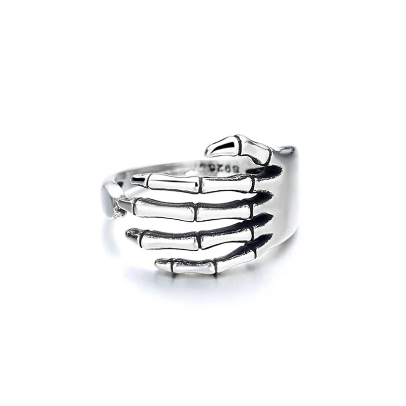 Women's Shining Zircon Adjustable 925 Sterling Silver Ring
