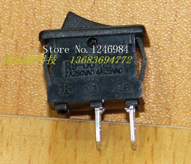 [SA]R9-22A power switch HIGHLY HIGHLY 250V2A black feet two tranches boat type switch R9-00---200pcs/lot