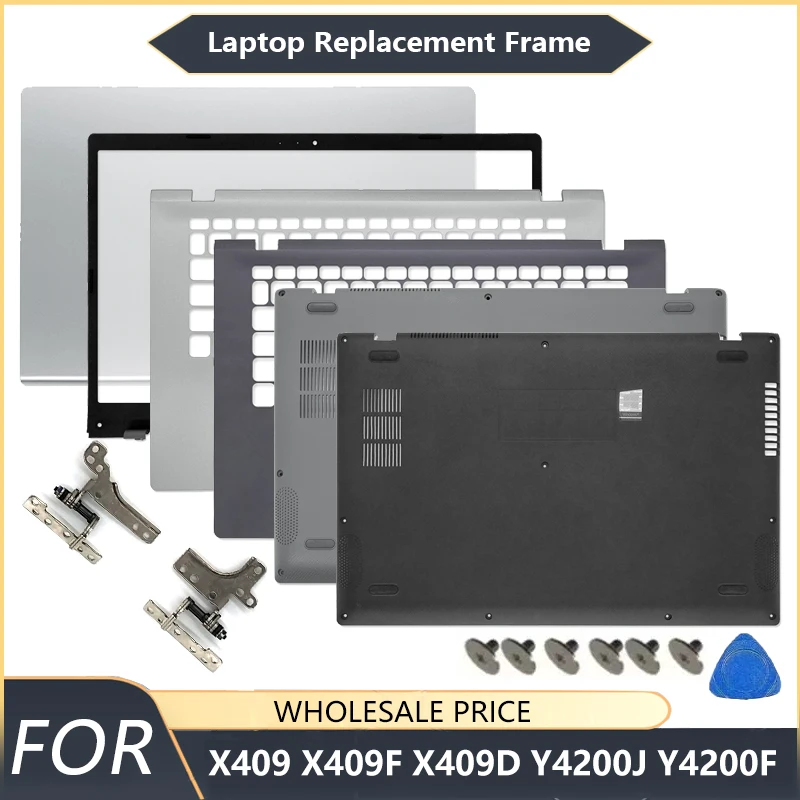 NEW For X409 X409F X409D Y4200J Y4200F Laptop LCD Back Cover Top Cover Front Bezel Palmrest Bottom Case Laptop Frames