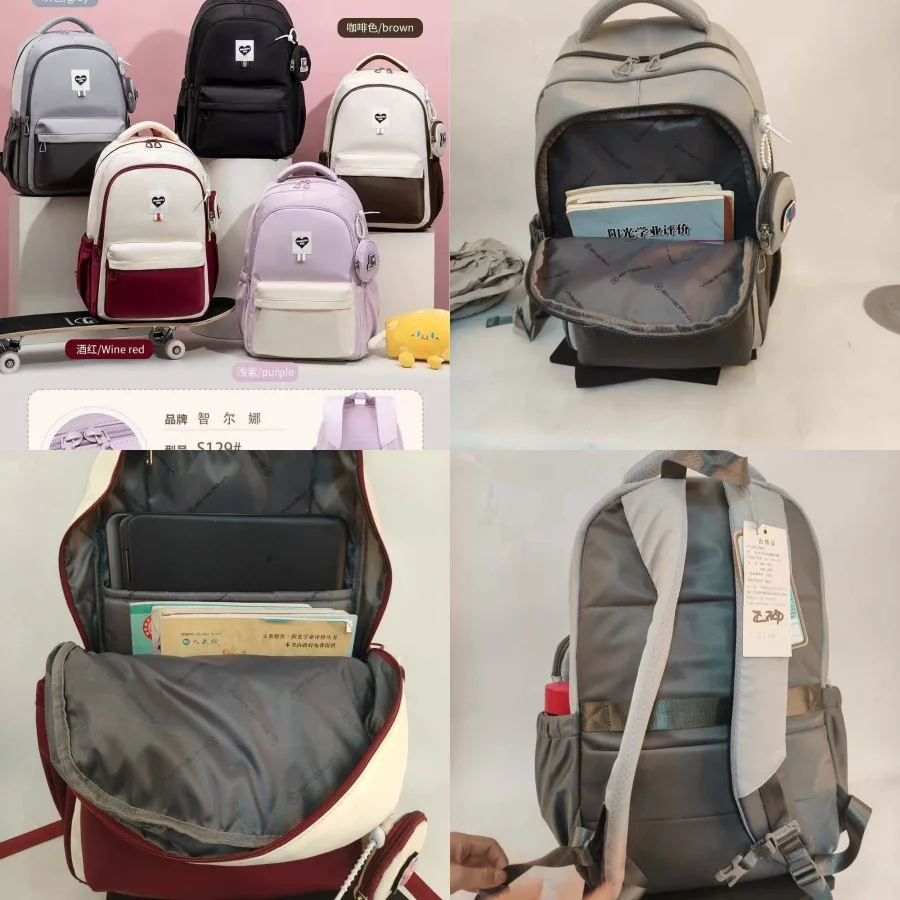 

【Новый стиль】Новый тип школьного рюкзака Zhierna для учеников 3-6 классов, ультралегкий, с выдвижной ручкой, для ноутбука.