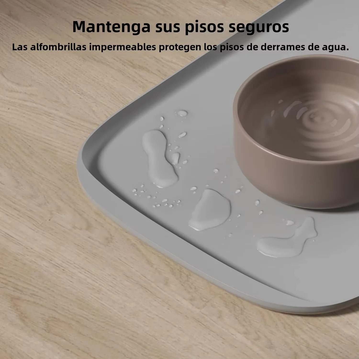 

Waterproof Silicone Pet Feeding Mat Non-Slip Dog Cat Food Tray with Raised Edges, Pet Floor Protector for Messy Eaters