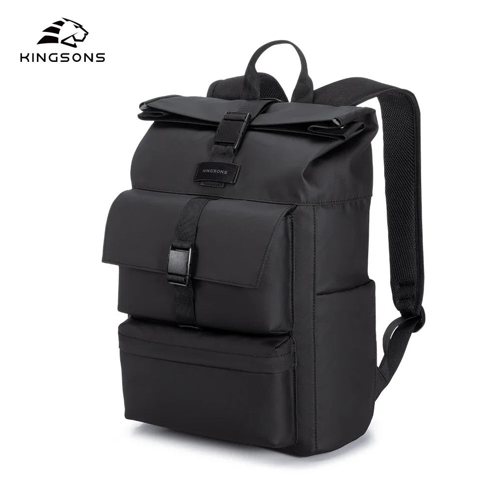 Kingsons 2024 New Urban Style Backpack For Men 15/ 15.6 inch Laptop Lightweight Simple Waterproof Casual Sport For Short Trip