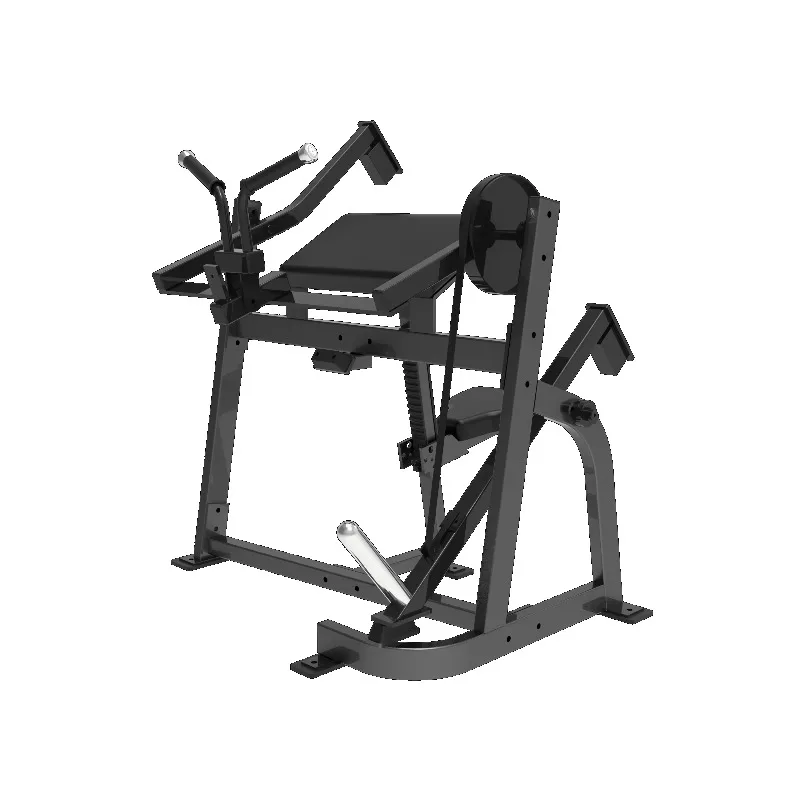 Professional Gym Exercise Equipment Strength Trainer Plate Loaded Seated Bicep Curl Preacher Machine