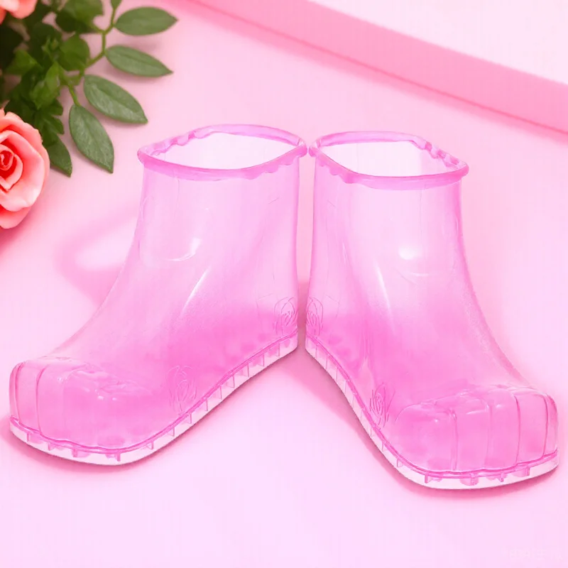 

1 пара прочных массажных обуви для ног из ПВХ для ванны, розового цвета для дома, спа-салона для ног, кровообращение, расслабляющая обувь для родителей, друзей, подарок