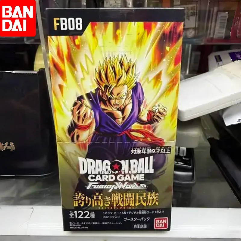 Genuino BANDAI DRAGON BALL SUPER CARD GAME FUSION WORLD PROUD WARRIOR RACE FB08 TCG tarjetas de colección