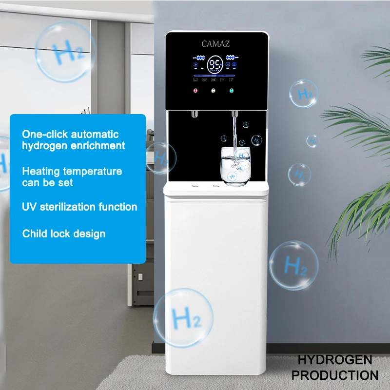 CAMAZ New Design Free Standing Hydrogen Water Dispenser Hot and Cold Stand Water Cooler Dispensador De Agua