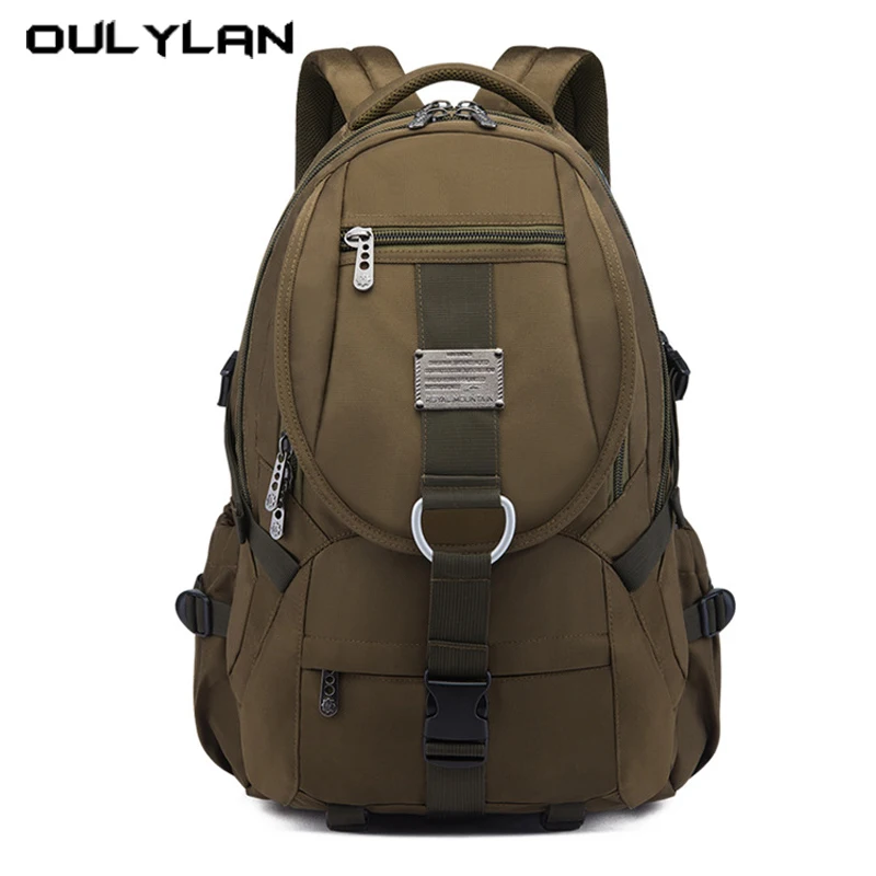 

2024 New Black Fashion Large Capacity Travel Backpack Men's Outdoor Backpack Oxford Cloth 56-75L Durable Mountaineering Bag