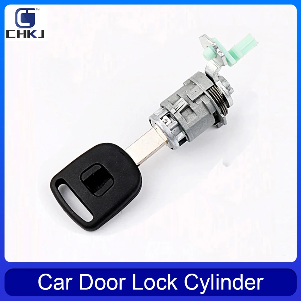 CHKJ Left Door Lock Cylinder Key For Honda CR-V Element 2002 2003 2004 2005 2006 2007 2008 Replacement Door Lock Core