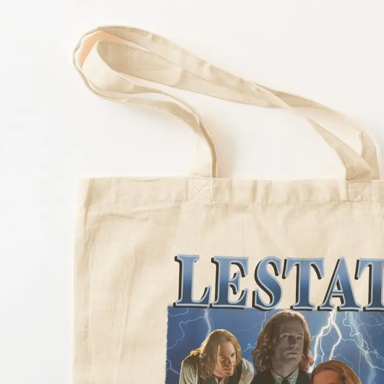 Lestat de Lioncourt 90s Retro Graphic Tote Bag Shopping bags cute pouch bag Canvas shoulder bag tote bags men