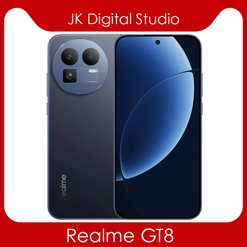 Разблокированный мобильный телефон Realme GT8 5G Snapdragon8 Elite 6,79 дюйма AMOLED 50MP 7000 мАч 100 Вт зарядное устройство NFC OTA Google Play