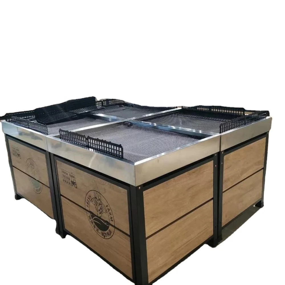 

Fresh supermarket fruit and vegetable equipment fruit rack fruit stall