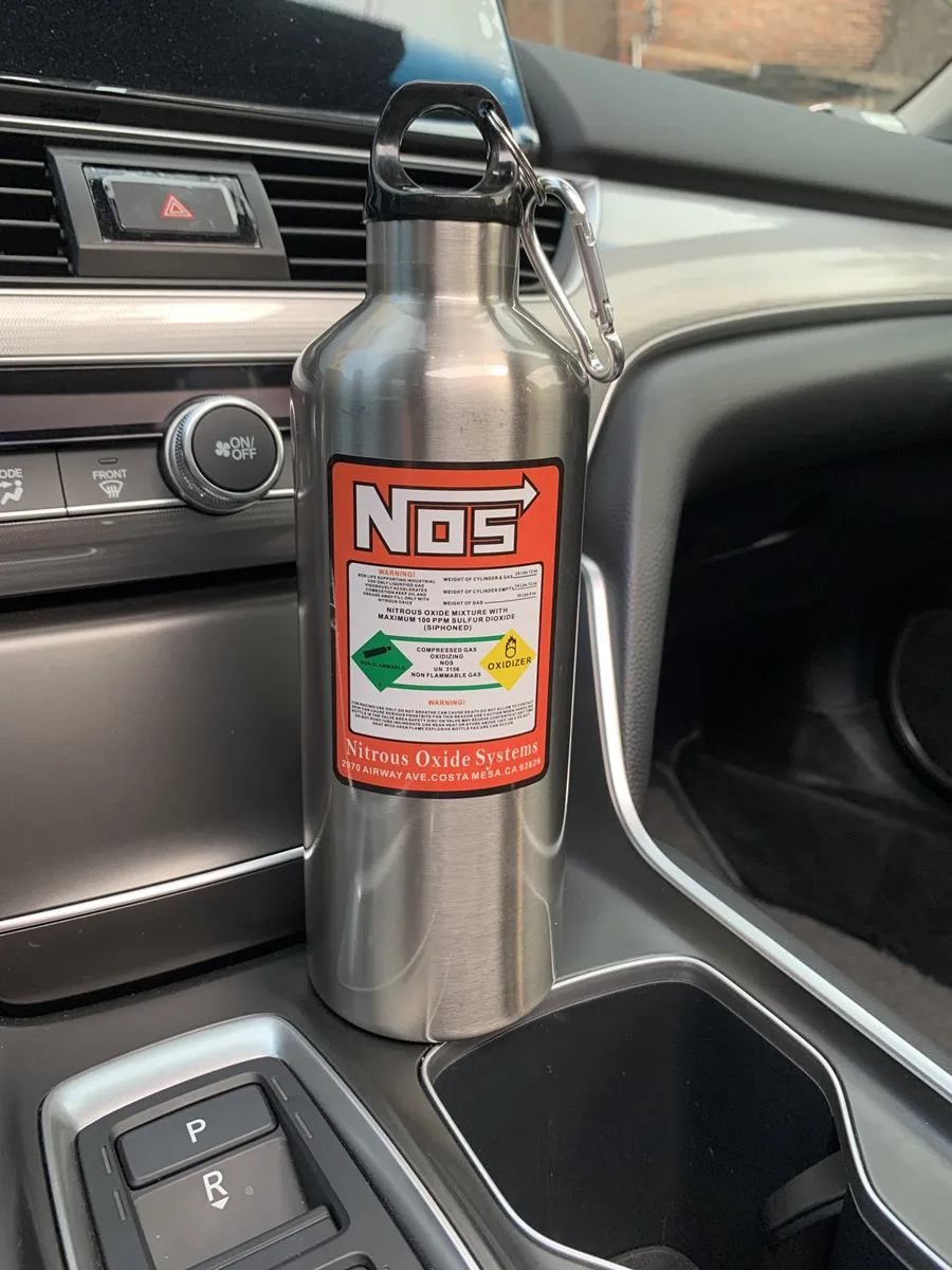 NONE ISGTDRM Auto-Isolierbecher, NOS Stickstoffzylinder, Vakuum-Edelstahl-Wasserkocher, 500 ml, hohe Kapazität, Reise-Sportflasche, Wasserbecher 6