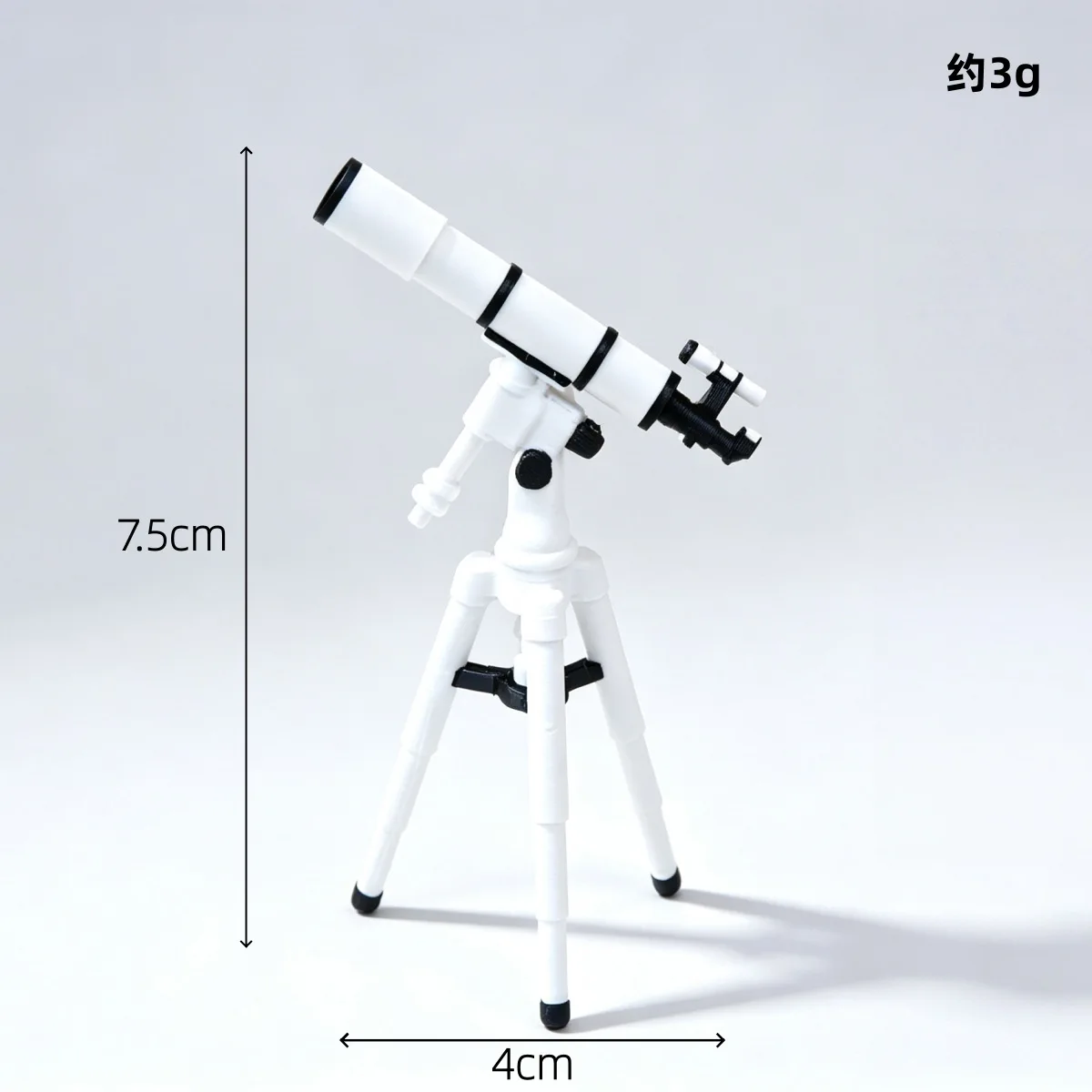 Mini 3D Astronomy Telescope Model Telescope Miniature Stargazing Scene Prop Desktop Ornament Space Observatory Decoration Model