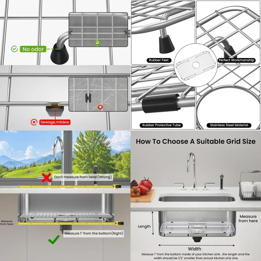 

Кухонная мойка с одной чашей, 27,5 x 14,25 дюймов, с центральным сливом, радиус 3,5 дюйма