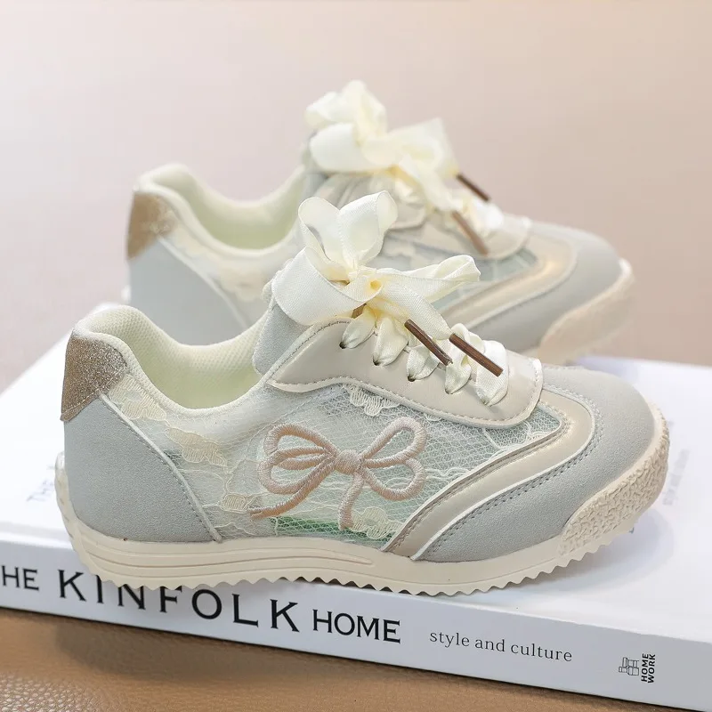 

Girls Summer Breathable Mesh Casual Sneakers Soft Lightweight Shoes for Daily School Wear Outdoor Games and Walking Activities