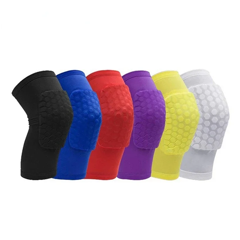 

1PC Honeycomb Knee Pads Basketball Sport Kneepad Volleyball Knee Protector Brace Support Football Compression Leg Sleeves