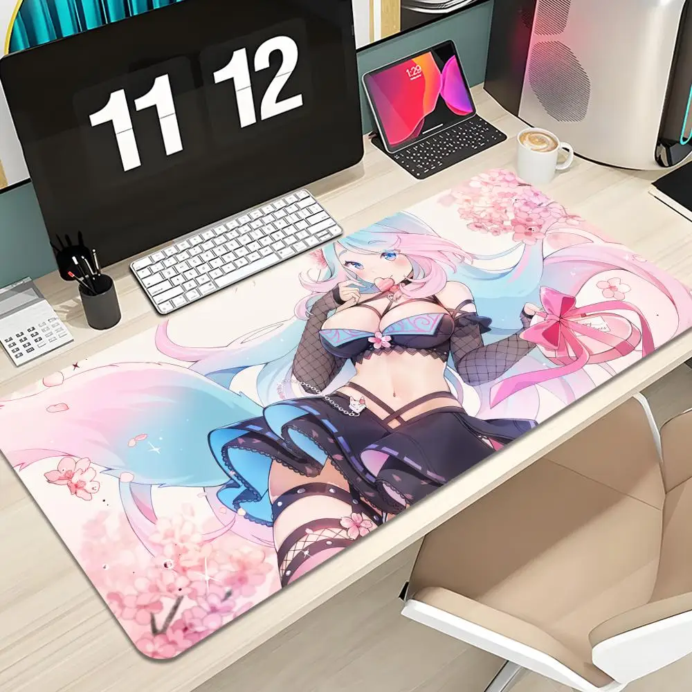 

AAA Sexy Kawaii S Silvervale Mouse Pad Keyboard Mousepad lauge 1200X600 mm Desk Mat PC Gamer Office Carpet Home Table pad