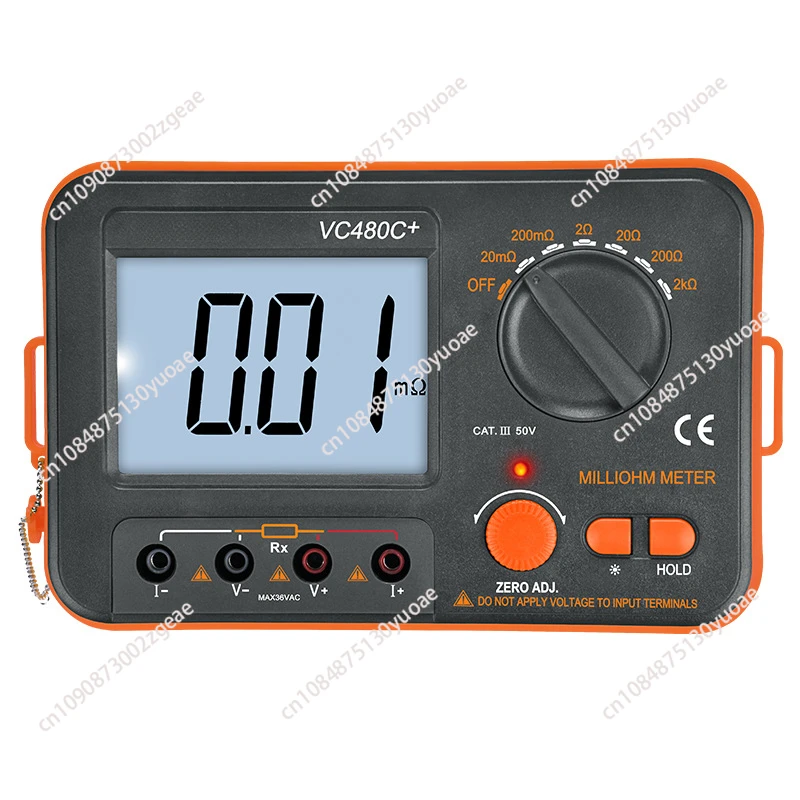 Milliohmmeter vc480c +, DC Low Resistance Tester, micro ohmmeter ohmmeter