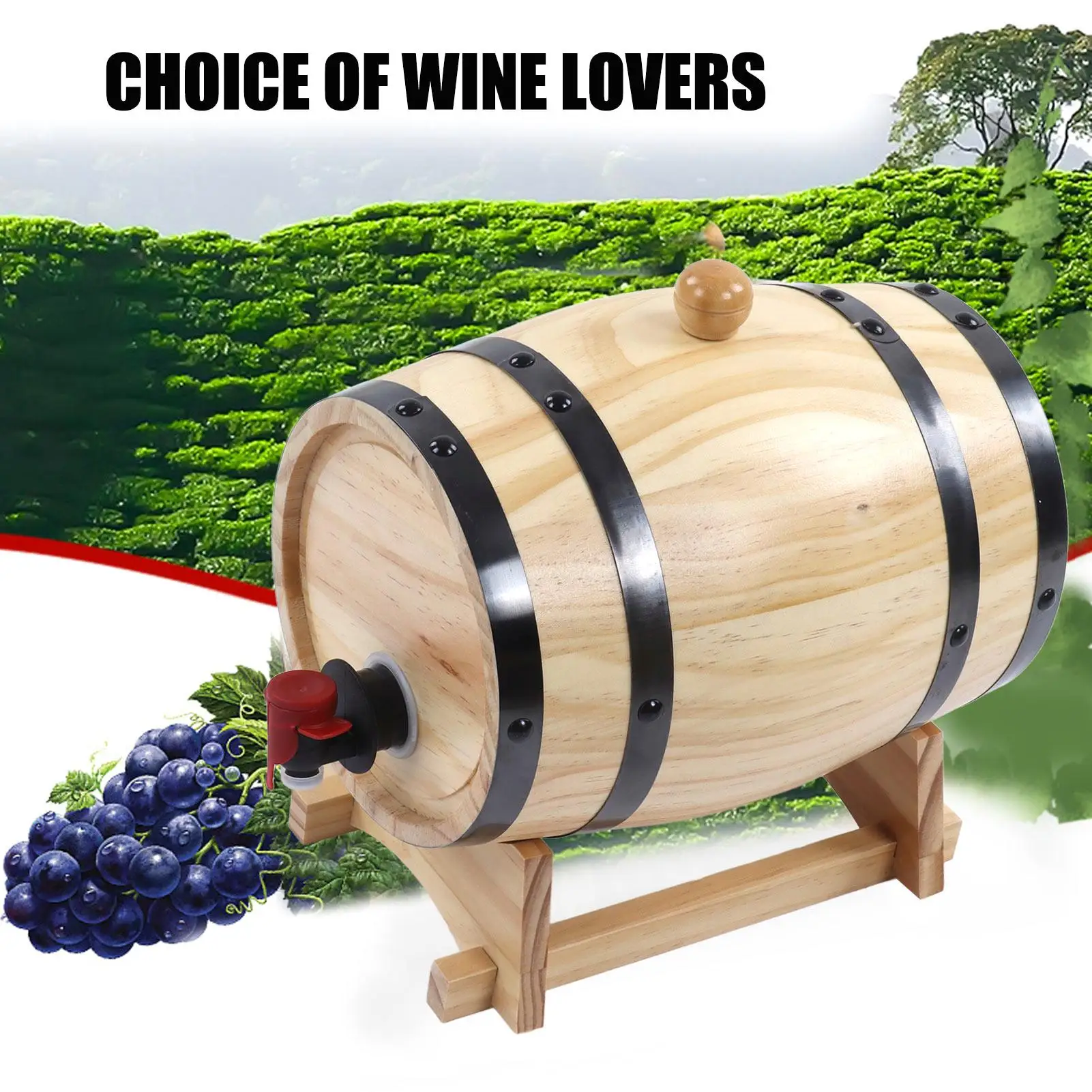 1L 3L 5L Pine Wine Barrels for restaurant Bar - Oak Aging Decor Ornaments