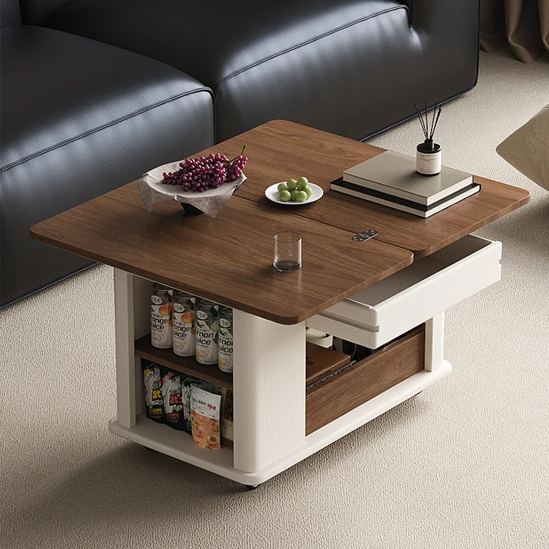 ！@Panel with Folding Design, with Bidirectional Detachable Drawer Box, Suitable for Living Room and Dining Room