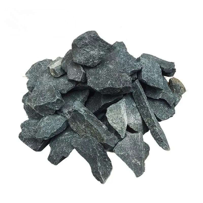 Pedra de sauna ao ar livre Rocha padrão 16 kg/caixa com acabamento finlandês premium e versátil para sauna úmida/seca