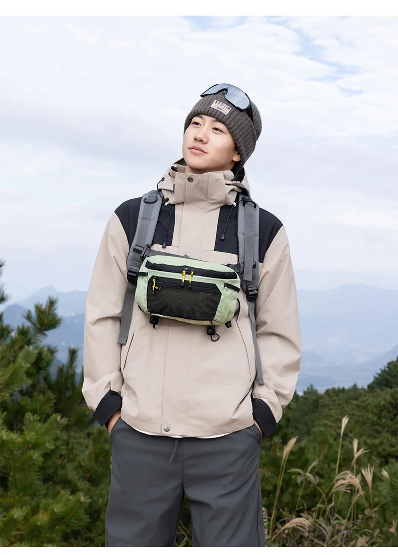 Outdoor Wandern Taktische Brusttasche Große Kapazität Wasserdichte Nylon Umhängetasche Sport-Rucksack Hüfttasche für Männer und Frauen – Detail 10