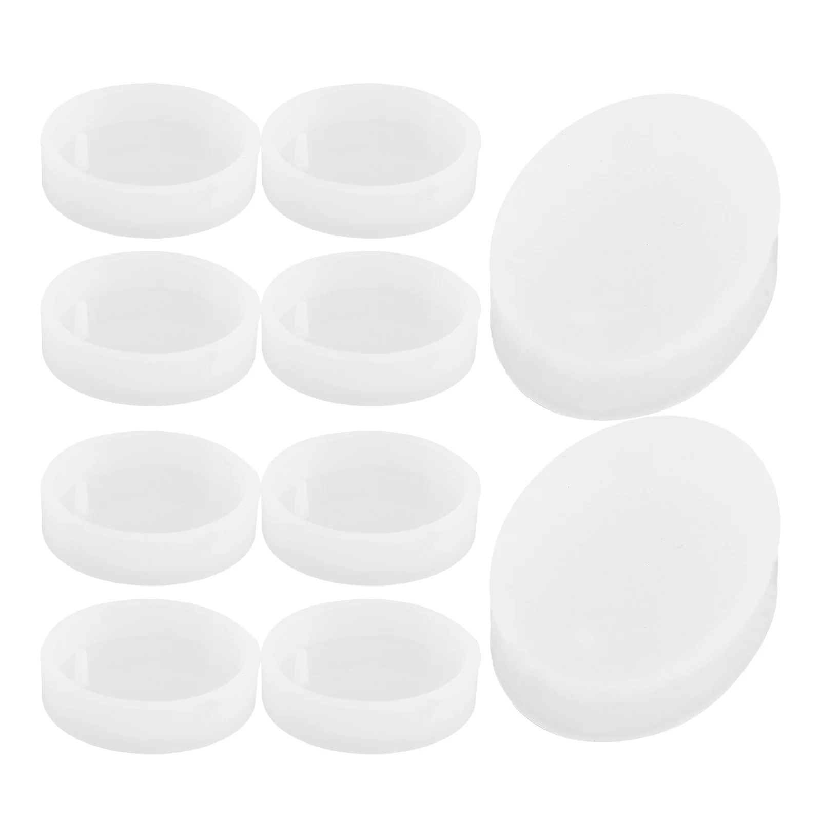 

10pcs Jewelry Silicone Resin Pendant Mold With Hanging Hole For Diy Earrings Keychains Necklaces Uv Resin Molds Epoxy Jewelry