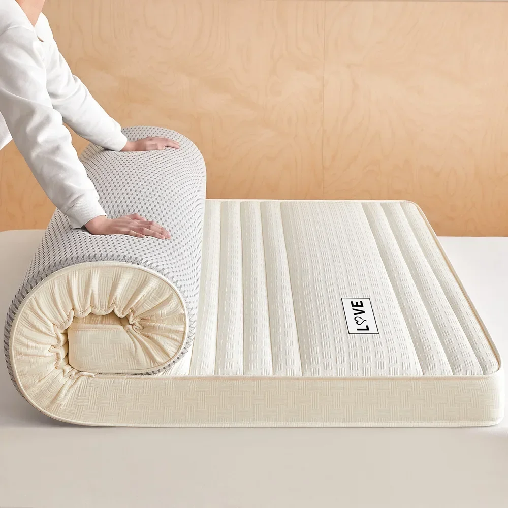 Latex Mattress Upholstered Home Bedroom Dormitory Student Single Bed Mattress Sponge Mat Folded