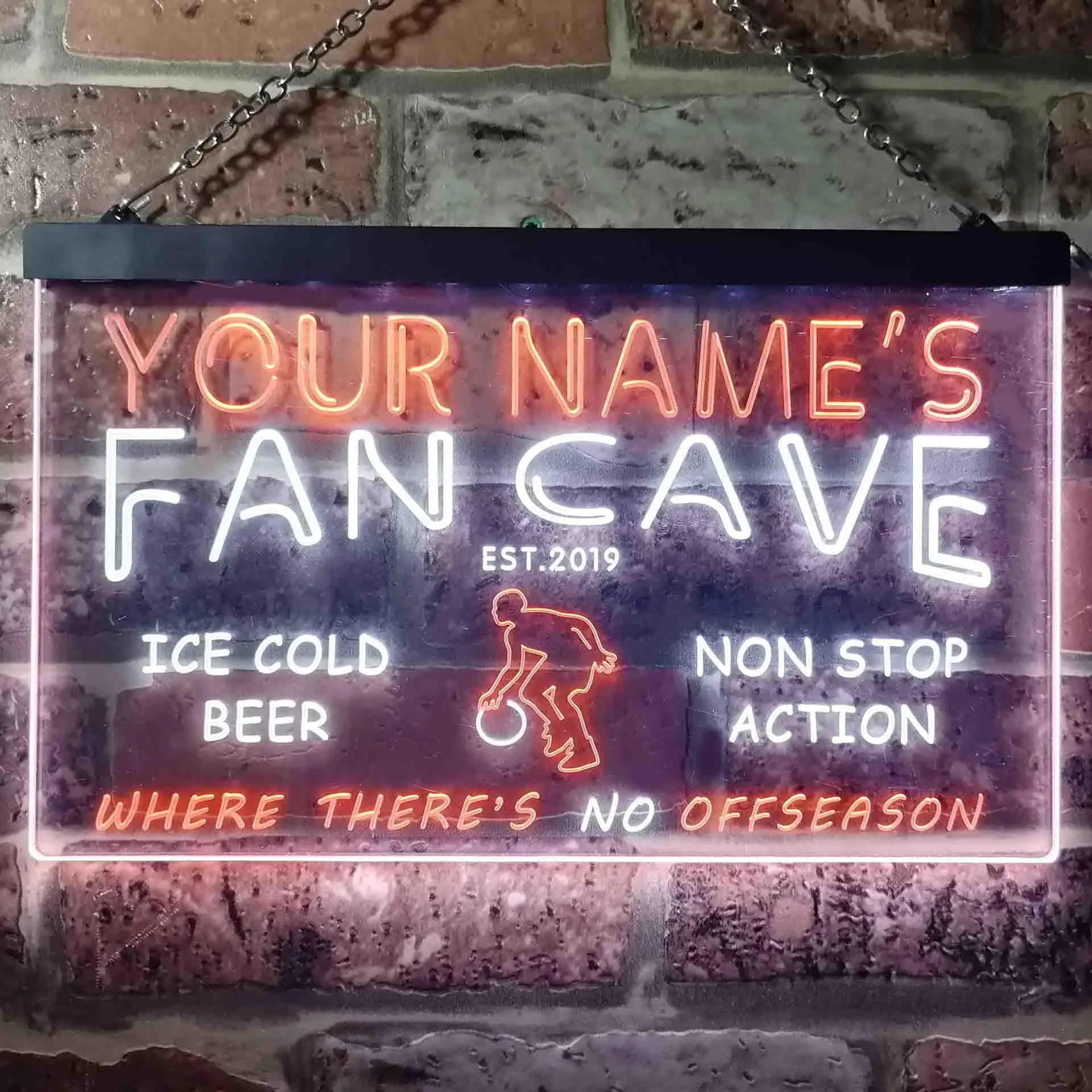 Personalized Basketball Fan Cave Man Room Bar Beer Dual Color Led Neon Sign st6-td1-tm