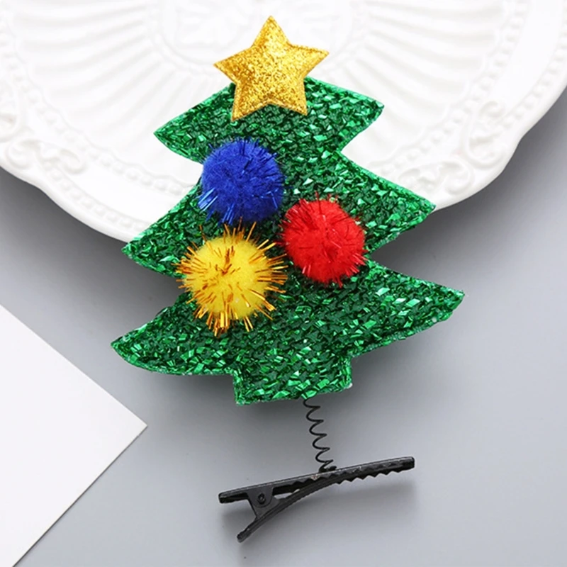 Jepit Rambut Elemen Jepit Rambut Y2k Jepit Rambut Tahun Baru untuk Anak Perempuan Dropship