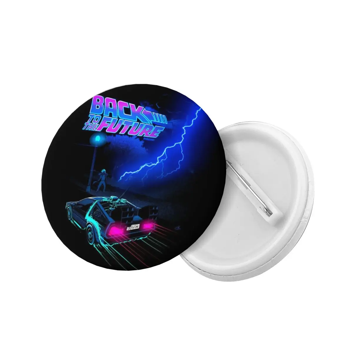 Back To The Future Soft Button Pin Custom Novelty Comedy Tv Movie Pinback Badge Brooch Friends Gift