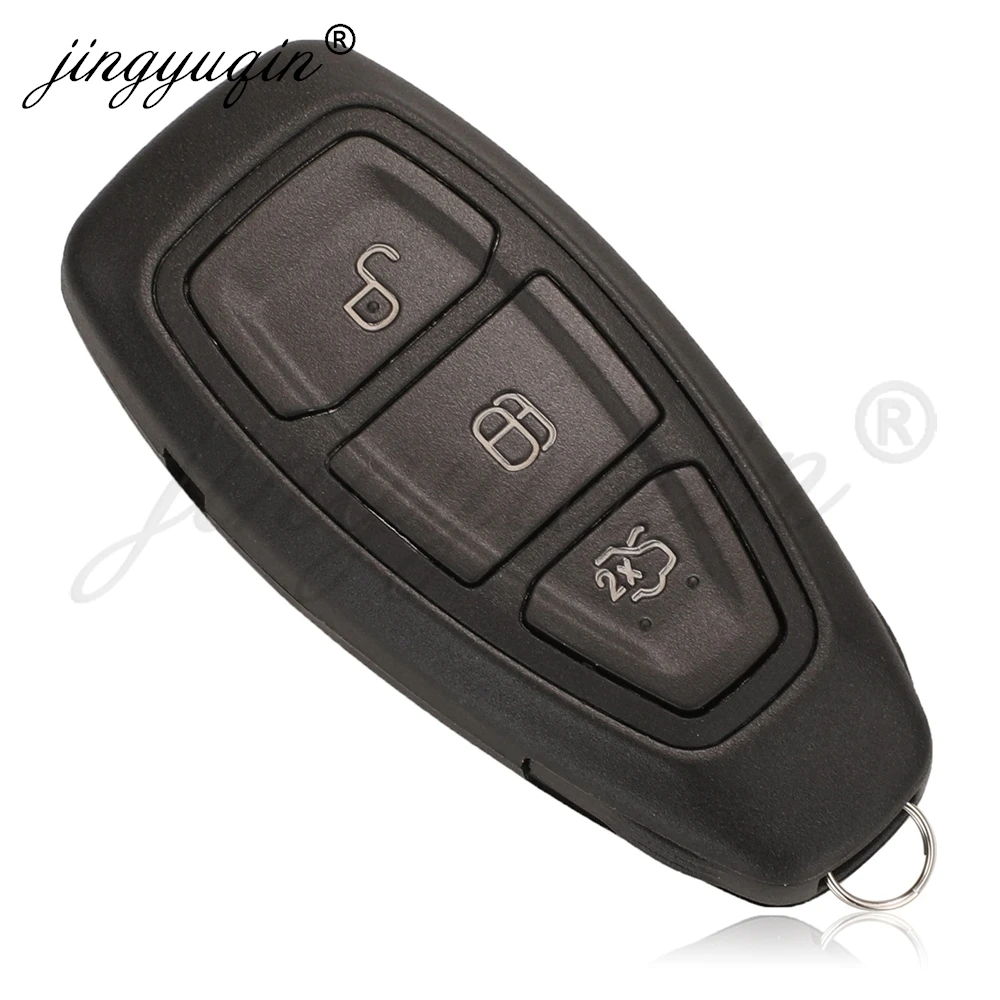 jingyuqin KR 5876268   Inteligentny zdalny kluczyk samochodowy do Ford Kuga Fiesta Focus Grand C-Max 2011+ 433Mhz ID49 Keyless Go F1ET 15K601 AE/AF