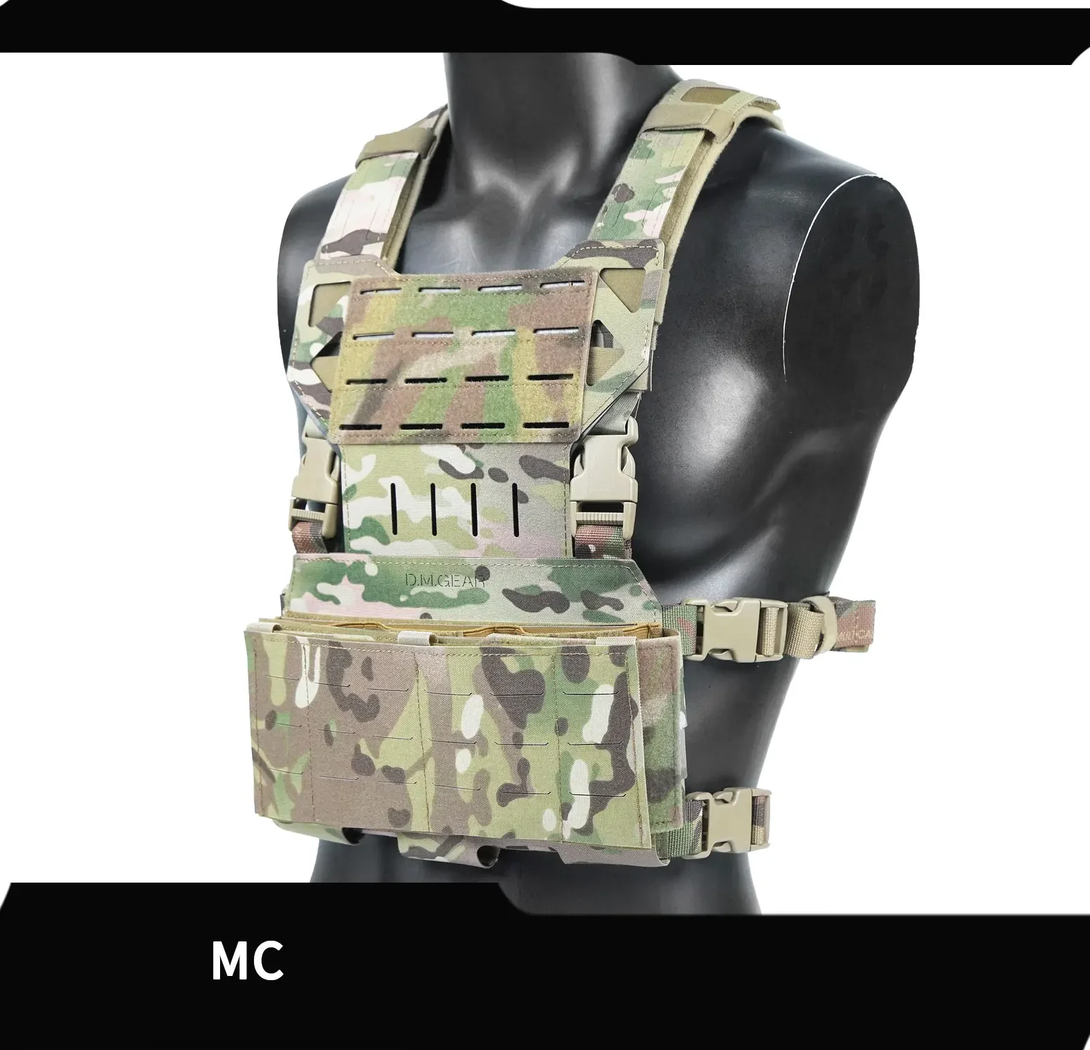 Imagem -02 - Tactical Peito Rig para Airsoft e Paintball Caça Plate Carrier Equipamento de Engrenagem ao ar Livre