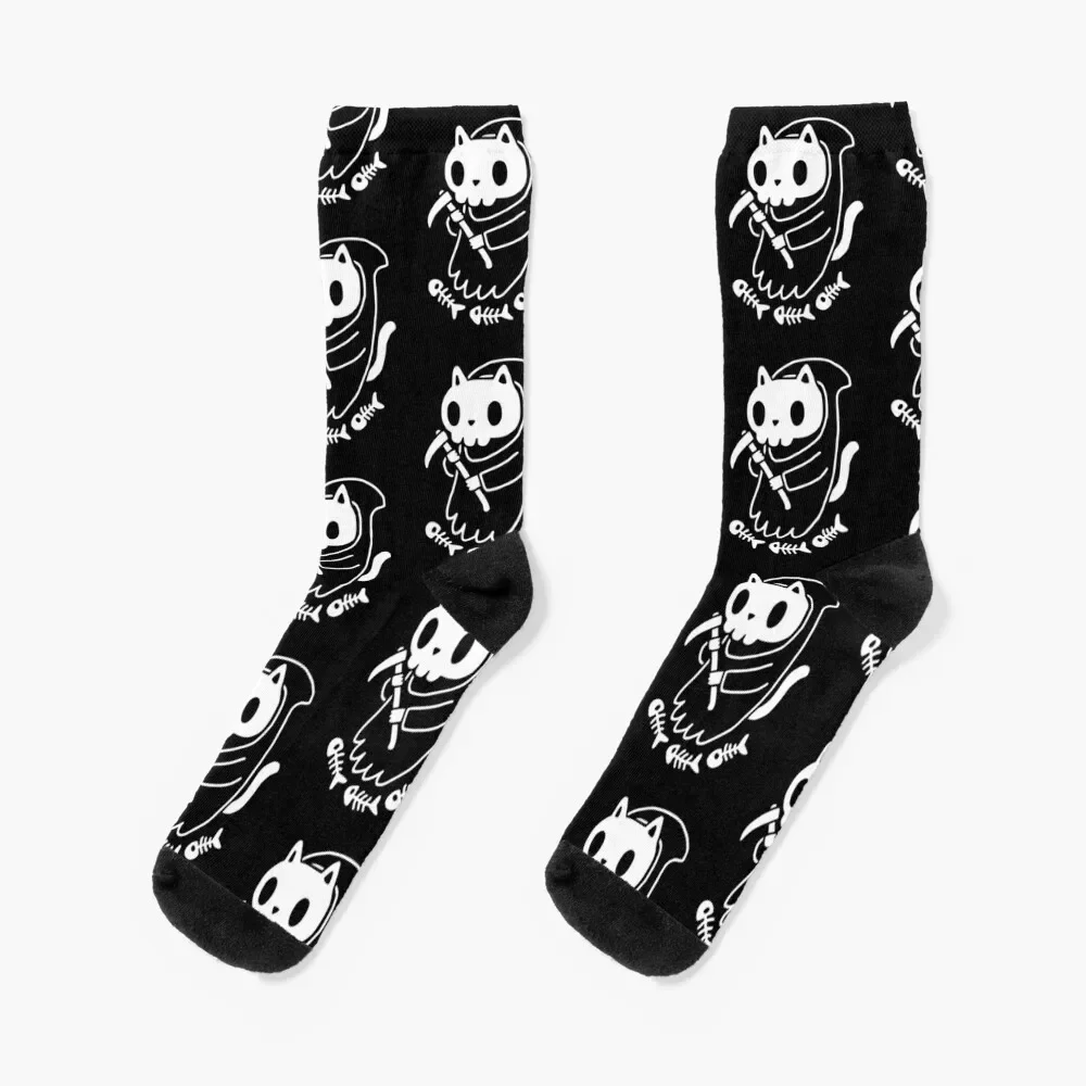 

Reaper Cat Socks sheer men cotton high quality custom sports valentine gift ideas Socks Male Women's