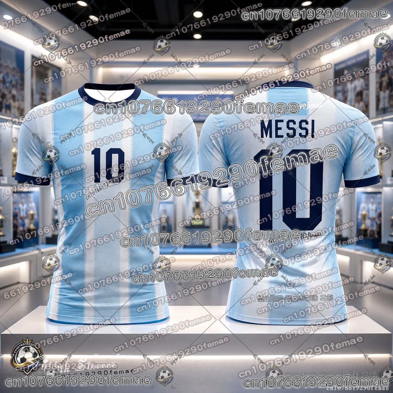 2026 Messi Football Fans Commemorative Jersey Quick Dry Breathable Casual Sports Soccer Shirt Short Sleeve Tee for Kids Adults