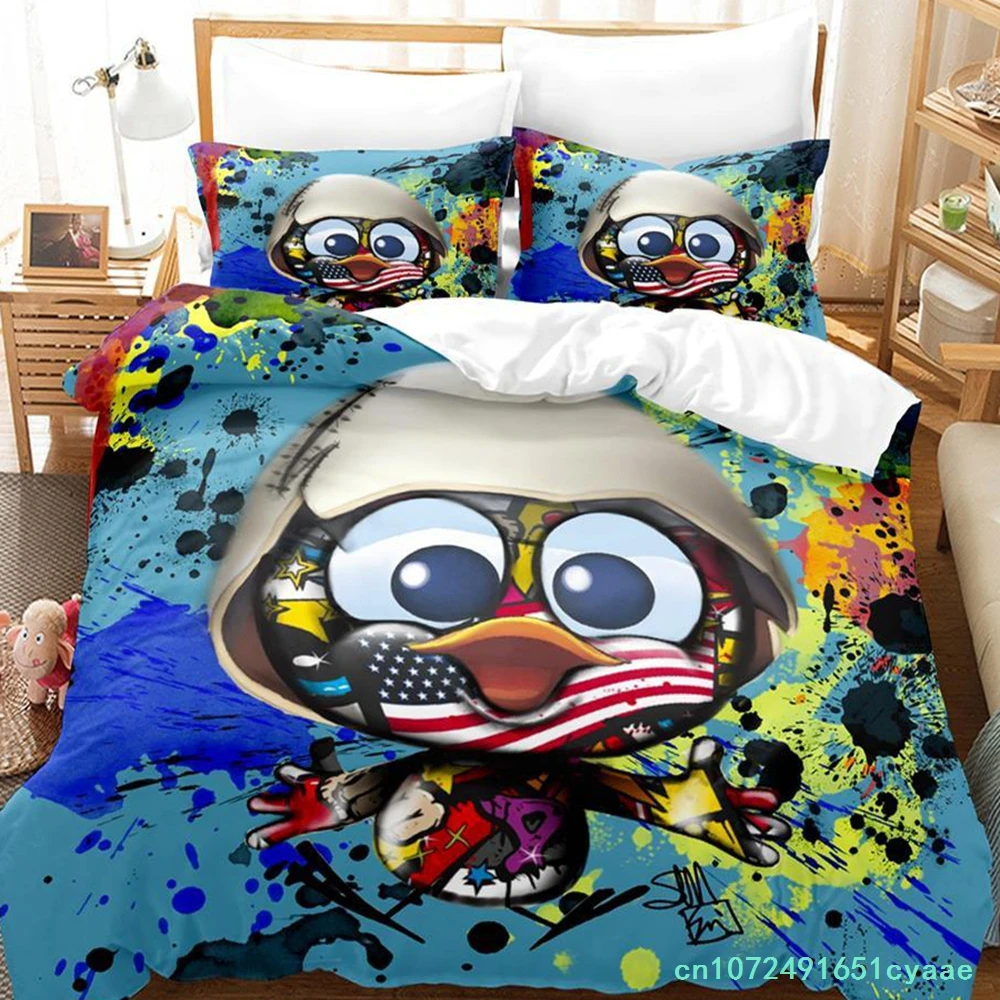 2023 Calimero Bedding Set Single Twin Full Queen King Size Bed Set Aldult Kid Bedroom Duvetcover Sets 3d Anime Kawaii Bed