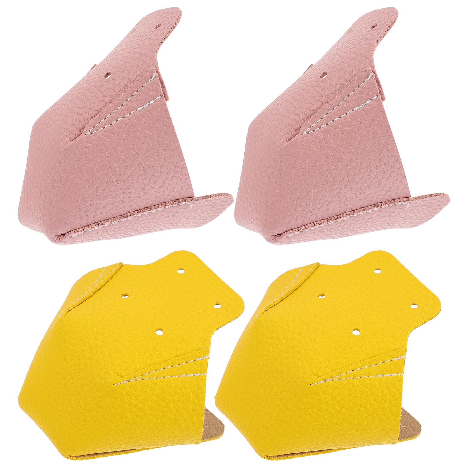 

Protective Covers for Roller Skates Yellow Toe Guards Four Design Holes Shoe Rope Compatible Premium Material Long