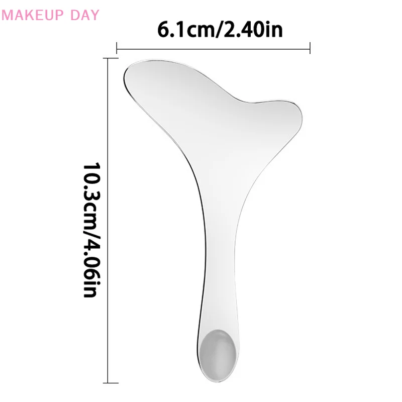 1Pcs Stainless Steel Hair Follicle Cleansing Blackhead Scraper Gua Sha Scraper Massager For Facial Skin Care Board Face Massager