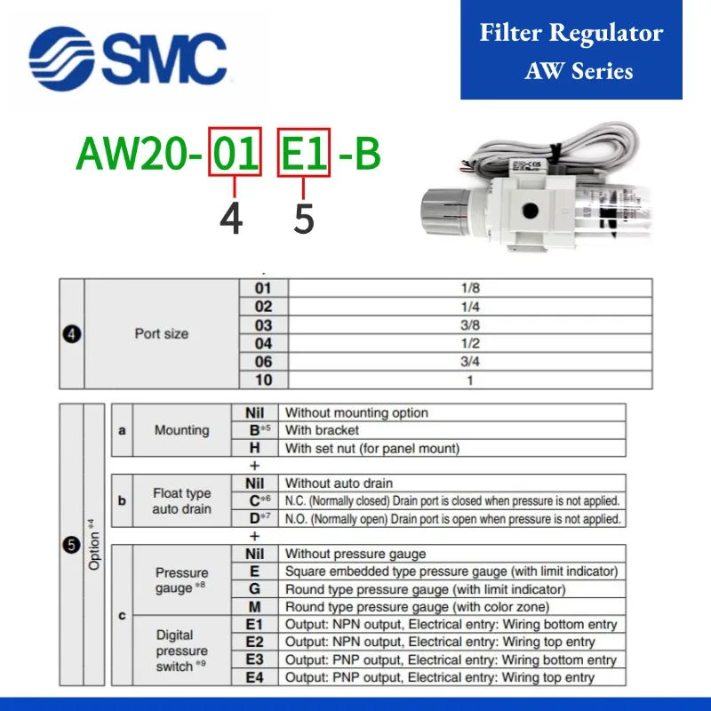 

AW40 AW60 AW20 AW30-01BE3 02BE3 03BE3 04BE3 06BE3 10BE3 01CE3 02CE3 03CE3 04CE3 01 02 03 04 06 10 DE3 BCE3-B Регулятор фильтра AW