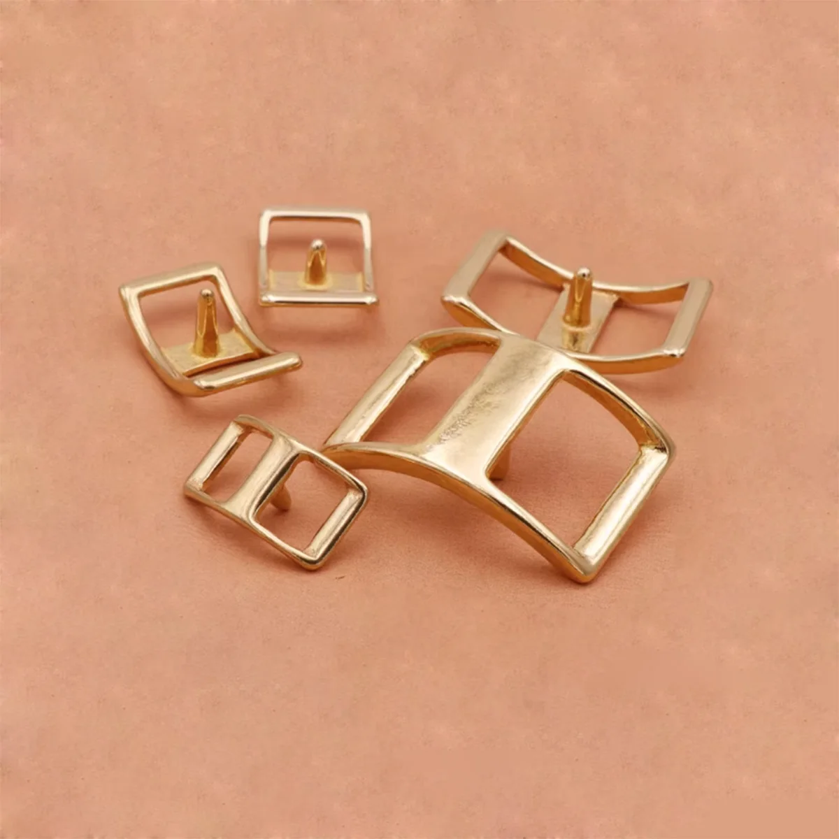 

Brass Saddle Buckle Shoulder Strap/Belt/Handmade DIY Rivet Hardware Accessories