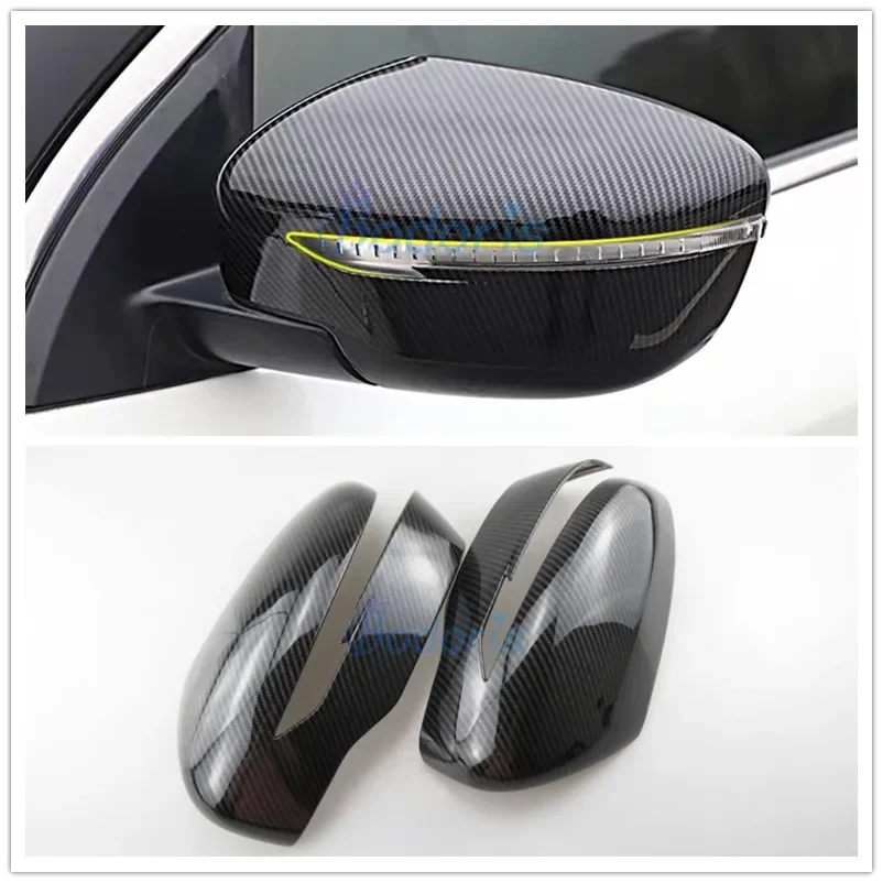 Exterior Side Door Wing Mirror Cover For Nissan NAVARA D23 Frontier NP300 2016-2020 Overlay Rearview Caps Panel Trim Accessories