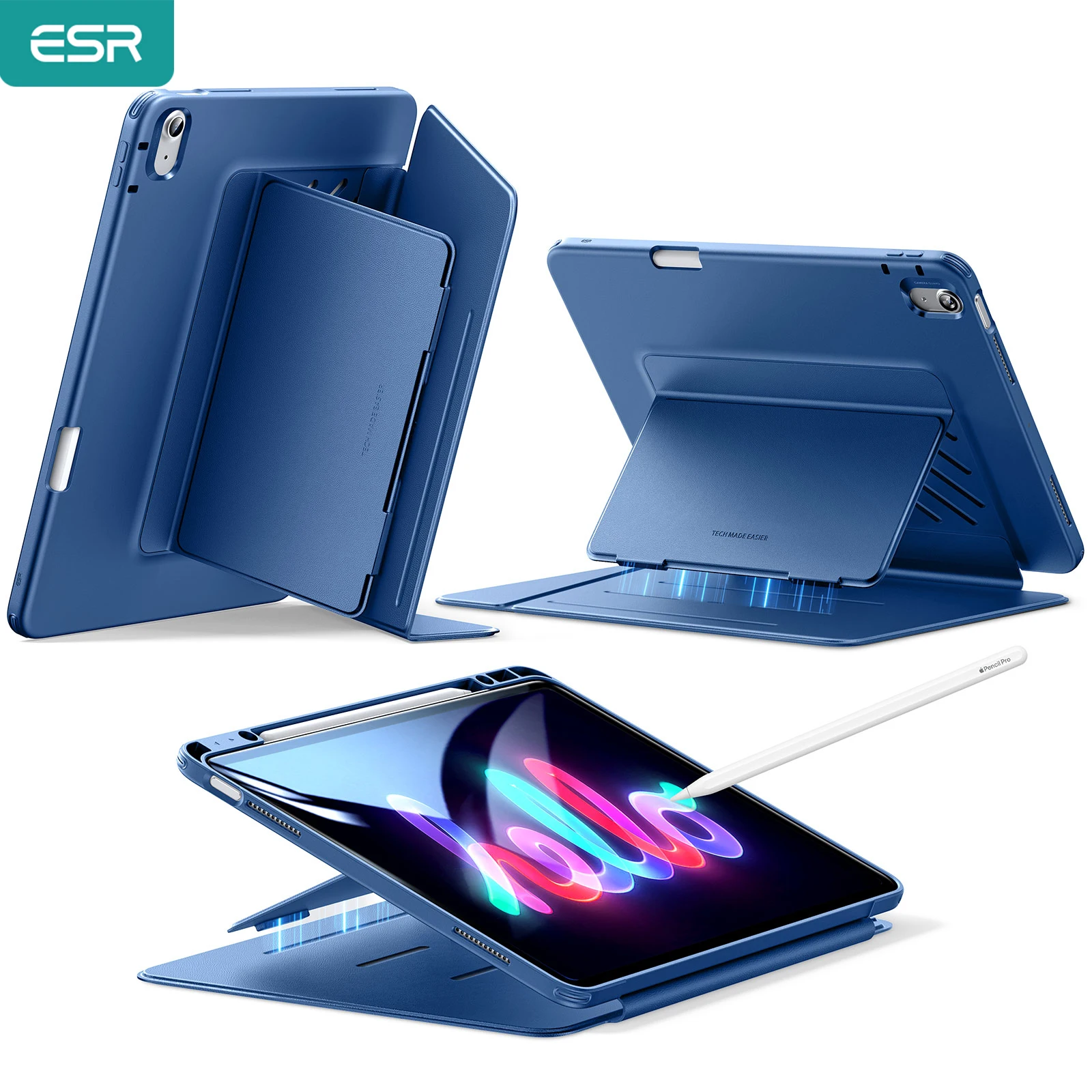 Zugu Esr for Ipad Air ( ) Removable Magnetic Case Adjustable Portrait