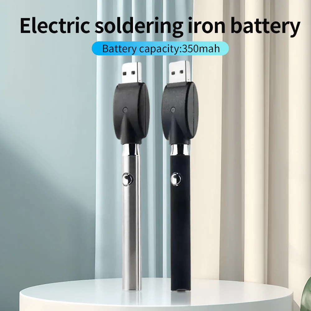 350mAh 510 Thread Battery Pen Solder Iron Shaped Button Battery Set Heat Devices Adjustment Heating Electric Soldering Iron Kit